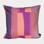 Square Combed Stripe Cushion Pink / Magenta, thumbnail 1 of 2