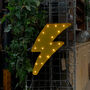 Yellow Lightning Bolt LED Light, thumbnail 2 of 6
