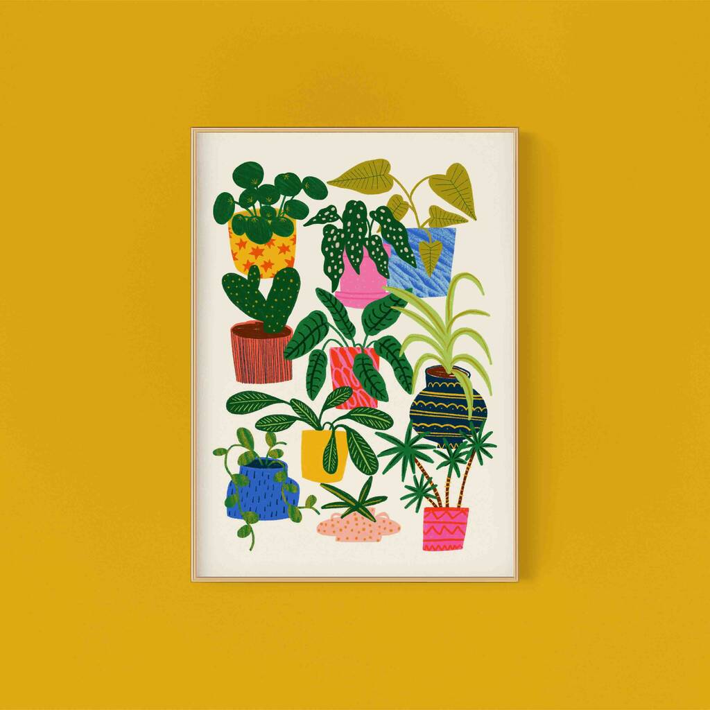 House Plants Collection Art Print, 1 of 2
