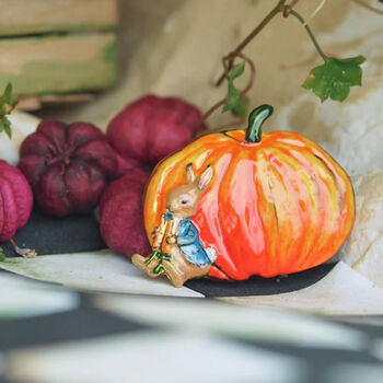 Fable England X Peter Rabbit Pumpkin Brooch, 2 of 7