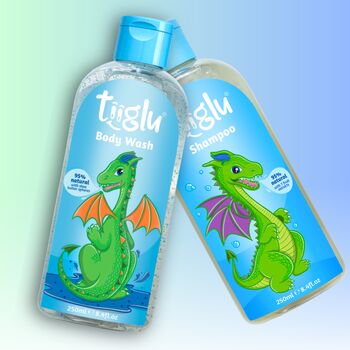 Kids Highly Natural Dragon Claws Shampoo And Body Wash Gift Set, 3 of 8
