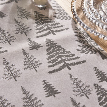 Nordic Grey Tree Christmas Table Runner, 4 of 4