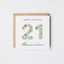 Personalised Happy 30th Birthday Card Liberty Style *Age Options, thumbnail 4 of 10