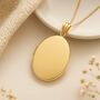 Personalised Large Oval 9ct Gold Photo Locket Necklace, thumbnail 2 of 10