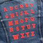 Letter B Alphabet Iron On Patch, thumbnail 4 of 4