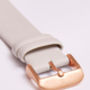 Grey And Rose Gold Vegan Leather Watch, thumbnail 3 of 3