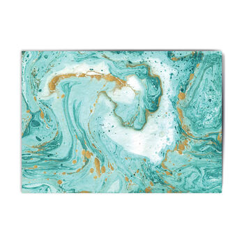 Turquoise Marble Personalised Plantable Notecard Set, 2 of 2