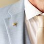 Dragonfly Lapel Pin – Silver/Gold Vermeil Plated, thumbnail 2 of 6