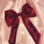 Eve Silk Christmas Tree Bow Topper, thumbnail 11 of 11