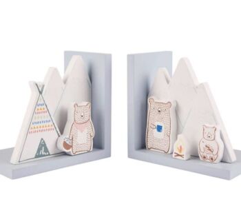 Personalised Bear Camp Bookends, 3 of 6