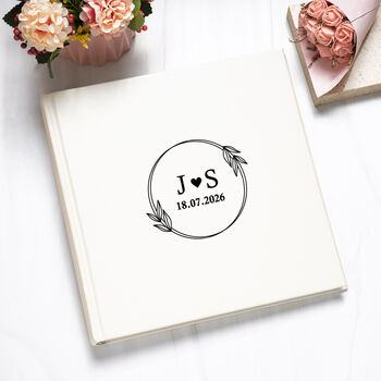 Personalised Monogram Wreath Photo Album, 4 of 5