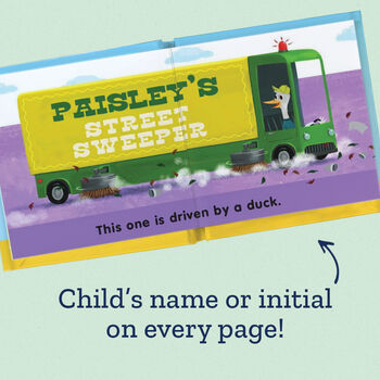 My Big Truck, Little Truck Personalised Board Book, 3 of 5