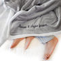 Personalised Grey And White Super Soft Blanket, thumbnail 12 of 12