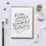 Hand Lettered Warm Wishes Birthday Card, thumbnail 1 of 2