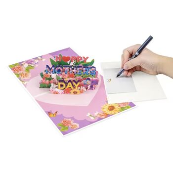 3D Pop Up Floral Mothers Day Card, 2 of 7