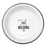 Personalised Family Games Night Enamel Snack Bowl, thumbnail 4 of 4