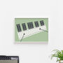 Xylophone Print | Glockenspiel Music Poster, thumbnail 6 of 9