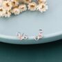 Sterling Silver Tiny Honeycomb Stud Earrings, thumbnail 5 of 11
