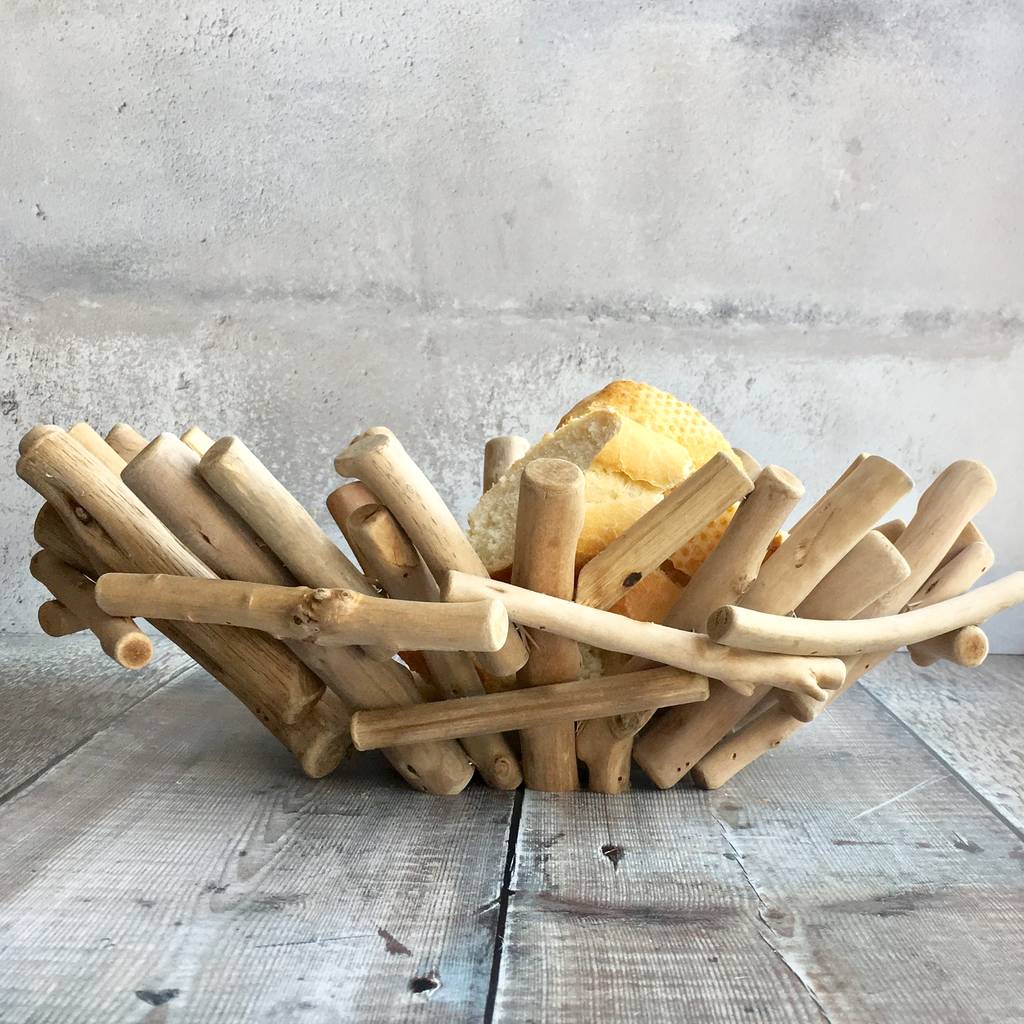 nautical driftwood bowl by