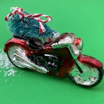 Motorbike With Christmas Tree Bauble, 2 of 5