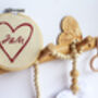 Personalised Heart Initials Embroidery Decoration, thumbnail 4 of 6