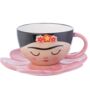 Frida Tea Cup And Flower Saucer Set, thumbnail 3 of 4