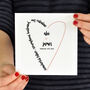 Personalised Heart Valentine's Day / Wedding Card, thumbnail 2 of 3