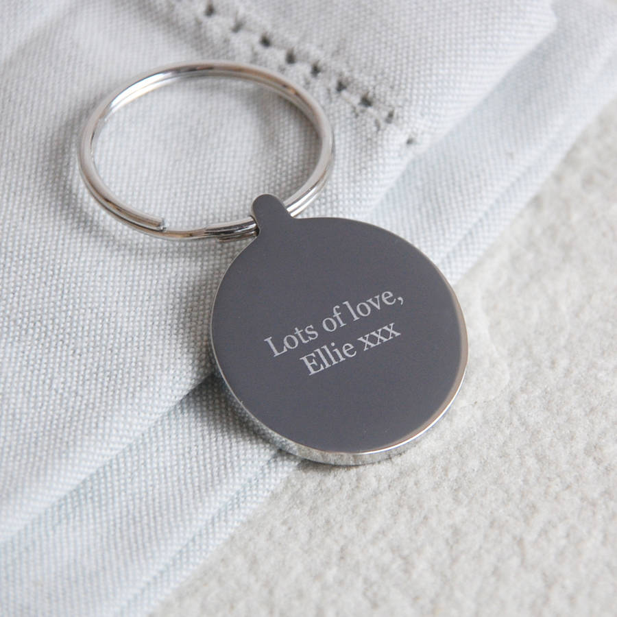 Favourite Movie Quote Keyring · Personalisation