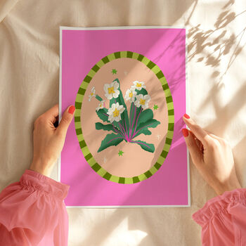 Primrose Floral Art Print, 3 of 5