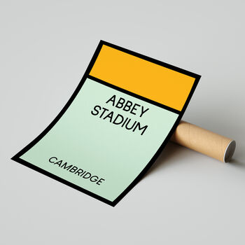 Abbey Stadium Monopoly Cambridge Football Print, 2 of 2