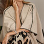 Wool Blend Poncho Wrap With Scarf, thumbnail 6 of 11