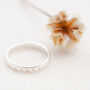 Personalised Simple Sweet Love Heart Text Stacking Ring, thumbnail 5 of 9