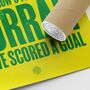 Norwich City 'On The Ball' Football Song Print, thumbnail 3 of 3