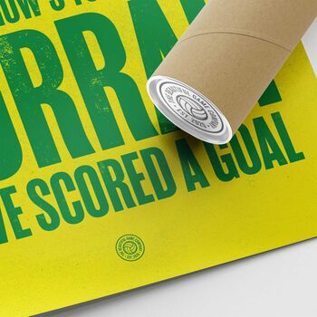 Norwich City 'On The Ball' Football Song Print, 3 of 3
