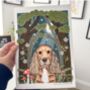 Life Is Better With My Dog Forest Hand Drawn Print, thumbnail 1 of 12
