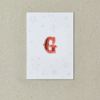 Letter G Alphabet Iron On Patch, 4 of 4