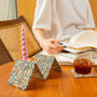 Red Speckled Square Cork Coasters Set Of Four, thumbnail 1 of 6