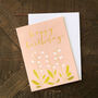 Mini Gold Foiled Birthday Card, thumbnail 5 of 5