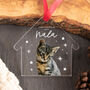 Personalised Kitten's First Christmas Photo Bauble Gift, thumbnail 3 of 5