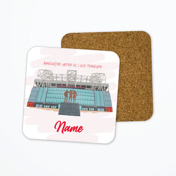 Personalised Manchester Utd Coaster, Old Trafford, 2 of 3