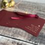 Crimson Red Xmas Gift Tags With Gold Foil Set Of Five, thumbnail 3 of 3