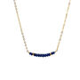 Blue Sapphire Linea Gemstone Necklace, thumbnail 3 of 3