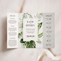 Palm Leaf Gatefold Wedding Invitations, thumbnail 1 of 5