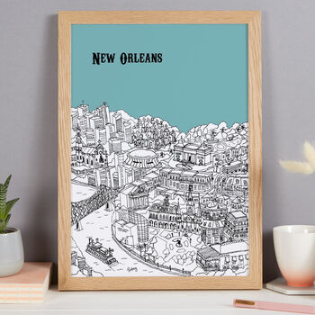 Personalised New Orleans Print, 6 of 10