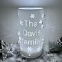 Personalised Family Name Christmas Snowflake LED Light, thumbnail 2 of 7