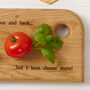 Personalised Solid Oak Serving Board, thumbnail 2 of 8