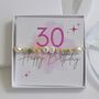30th Birthday Dainty Crystal Friendship Bracelet Gift, thumbnail 1 of 8