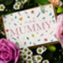 New Mum Mummy Plantable Wildflower Seeded Card, thumbnail 1 of 2