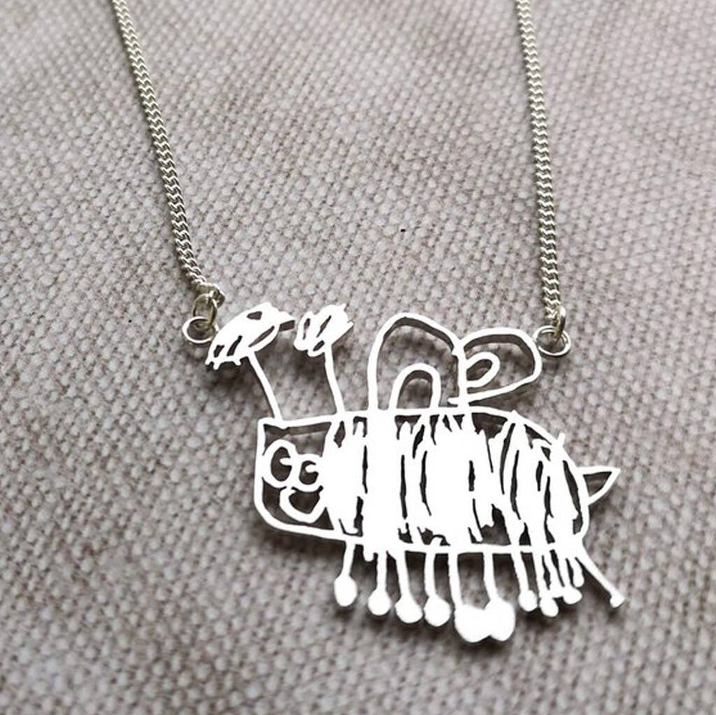 custom drawing necklace