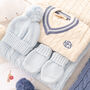 Luxury Cotton Knitted Baby Cricket Gift Set, thumbnail 4 of 11